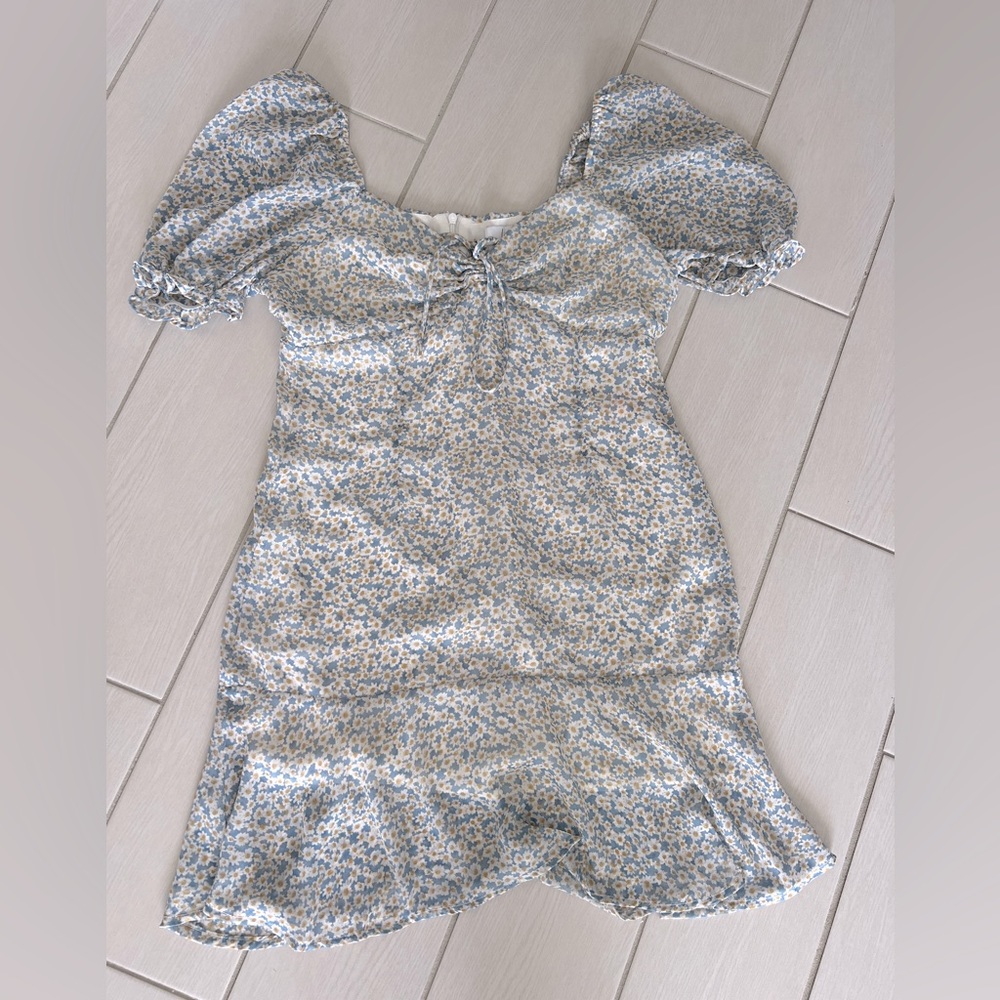Louna Blue daisy mini dress